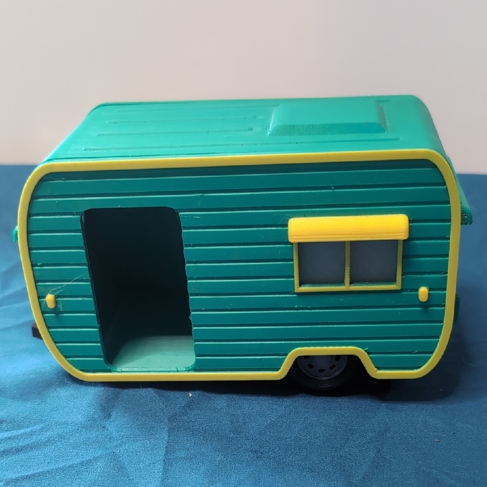 Green and Yellow Animal Crossing Caravan